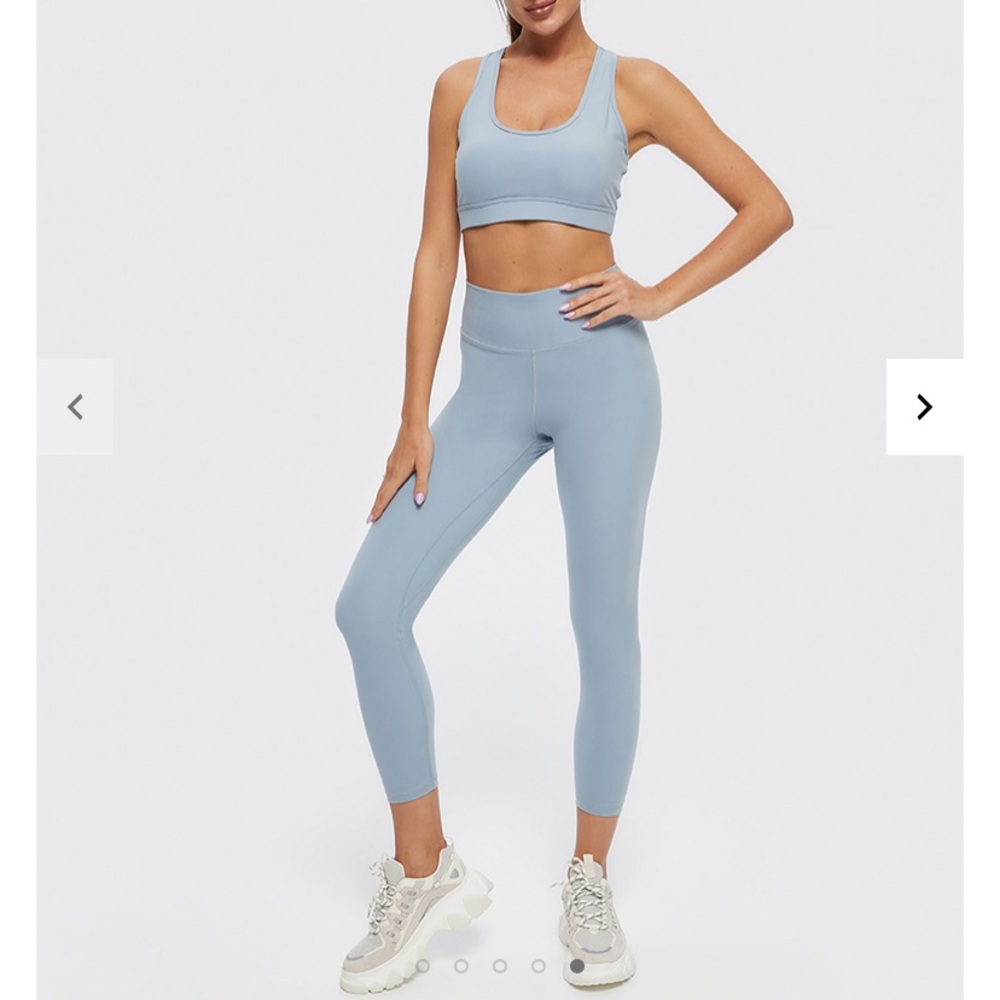 Matching workout set - Groove training leggings in hazeblue | LIT ACTIVEWEAR